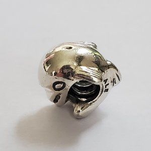 Retired sterling silver Pandora dolphin charm bead